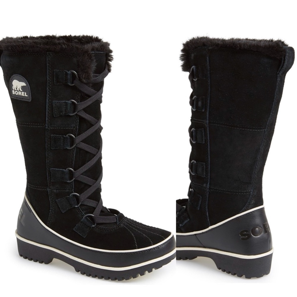 Sorel Tivoli High II Black Suede Winter Boots 🌸 Closet Clear Out price🌸